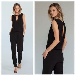 Alexis Zina Black Sleeveless Jumpsuit